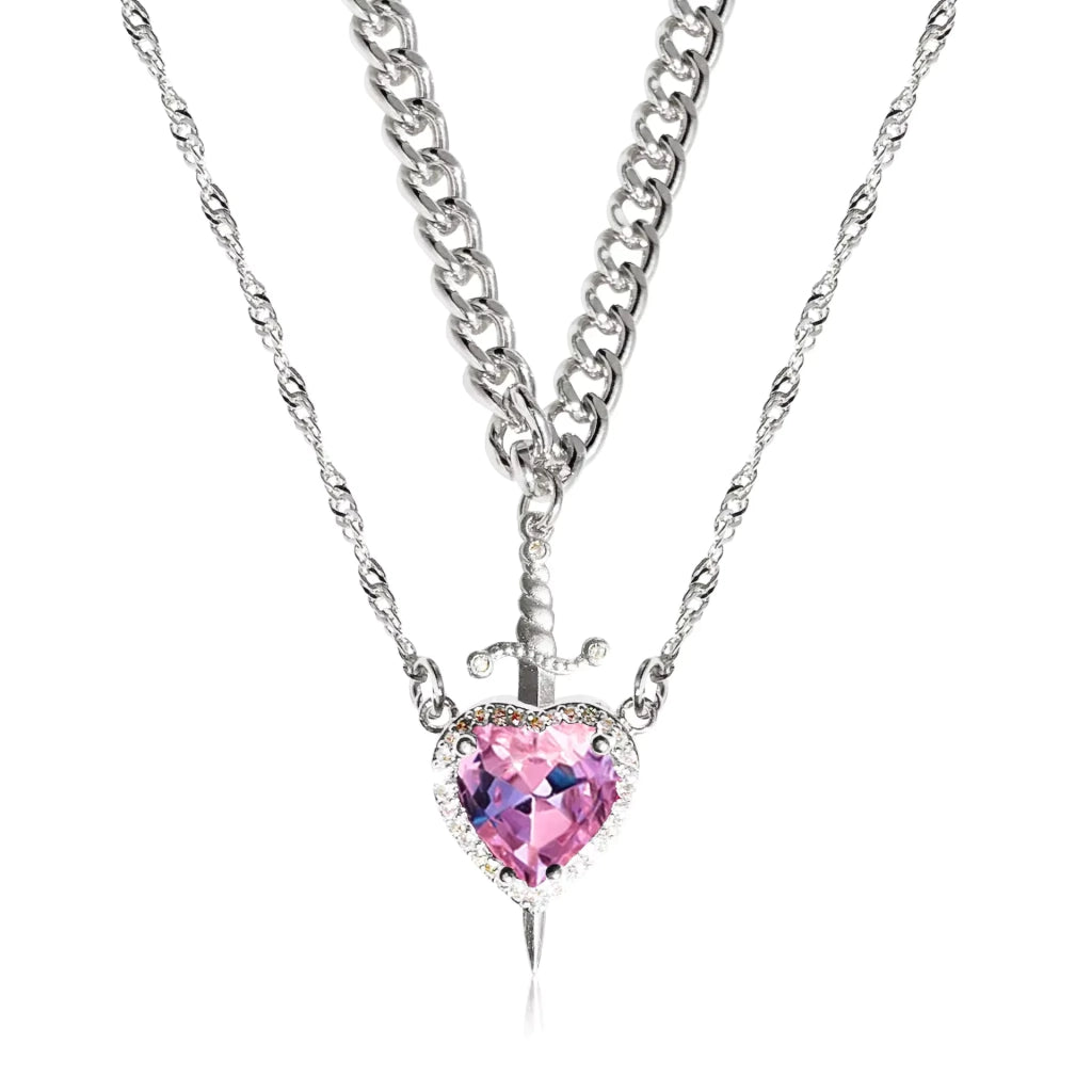 Collar Corazón y espada