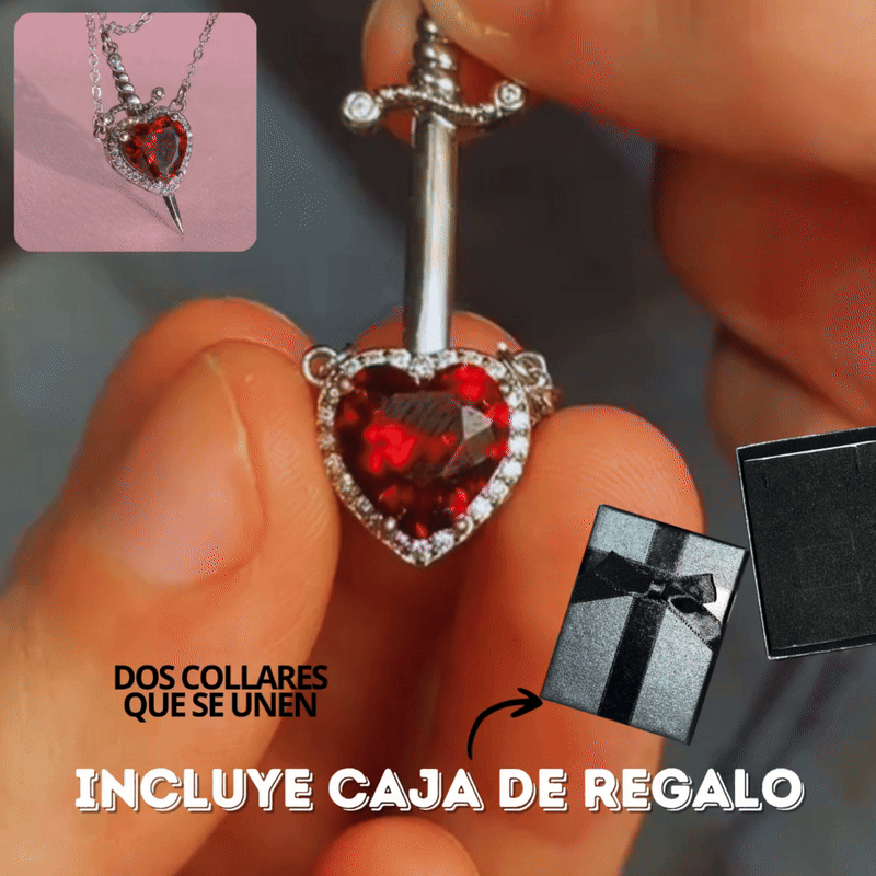 Collar Corazón y espada