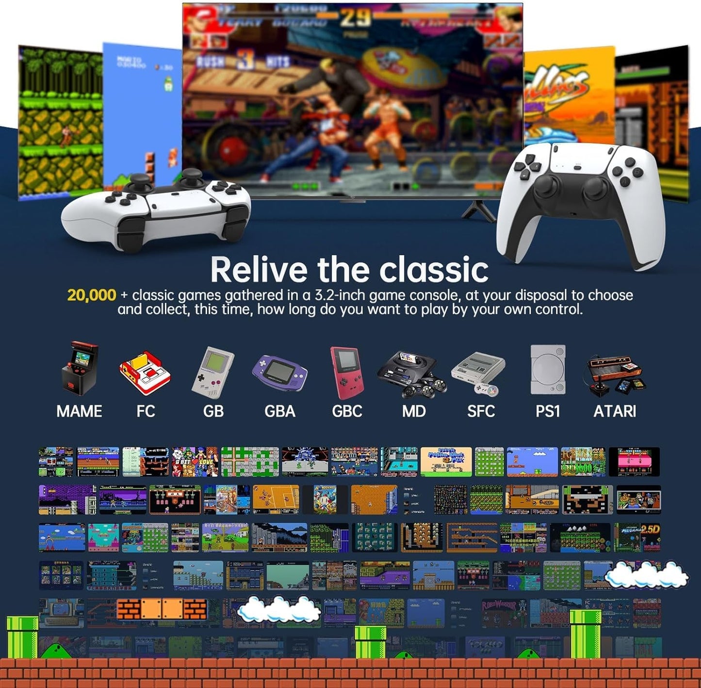 M15 Consola De Juegos + 2 CONTROLES | ORIGINAL