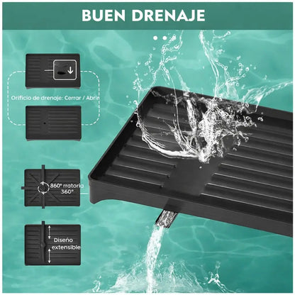 Escurridor de Platos 2 Niveles con Drenaje