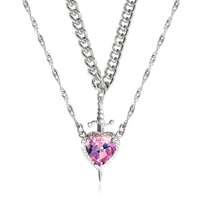 Collar Corazón y espada